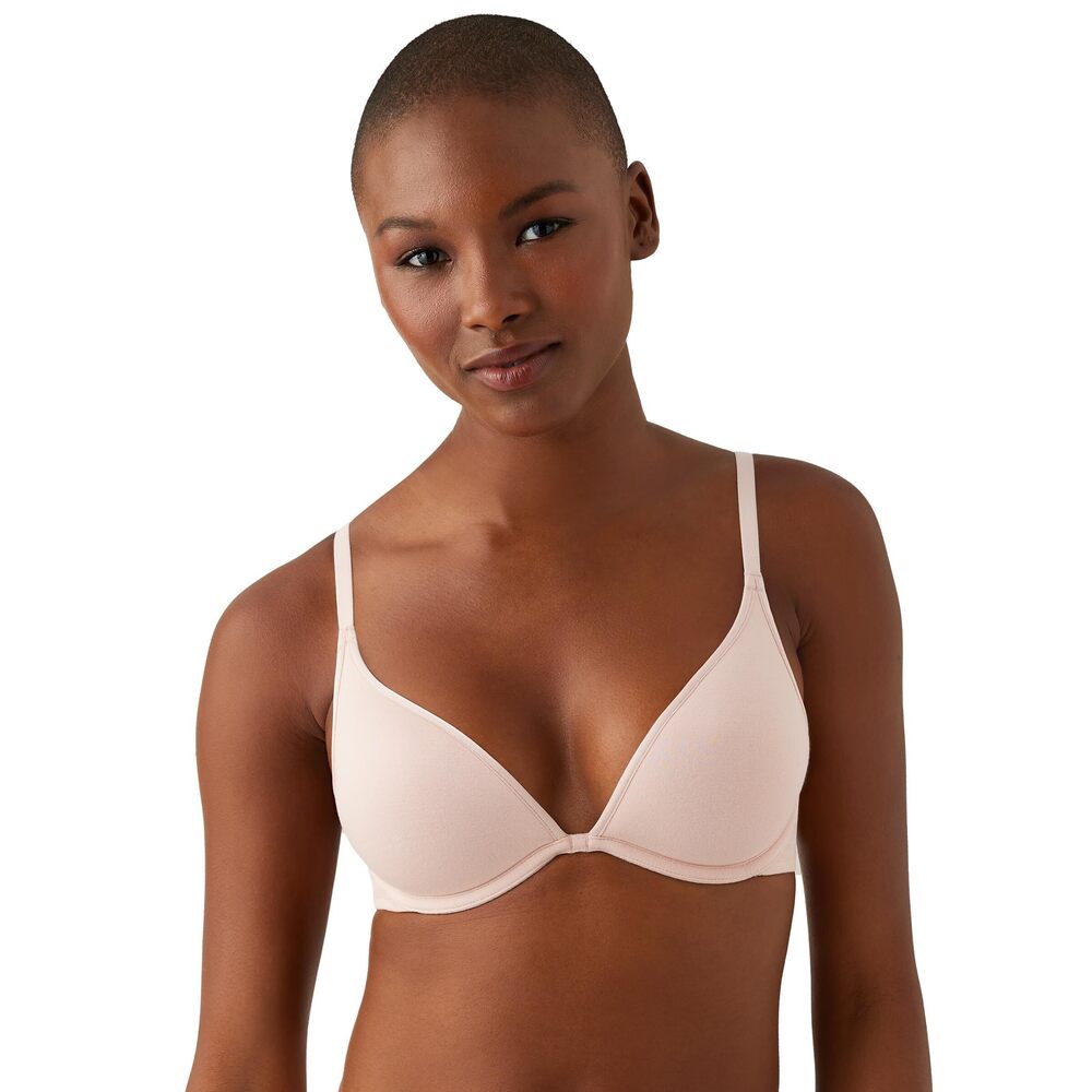 NWT b.temptd Womens Cotton To A Tee Plunge Rose Smoke 34D